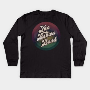 retro vintage circle Zac Brown Band Kids Long Sleeve T-Shirt